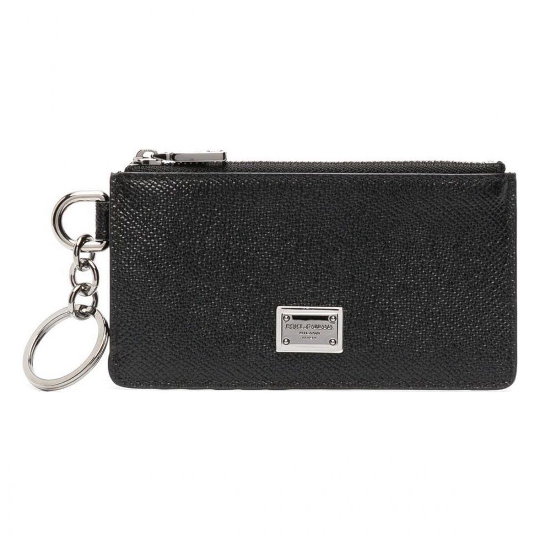 Dolce&gabbana - Portefeuille 'Textured Logo Plaque' pour Hommes