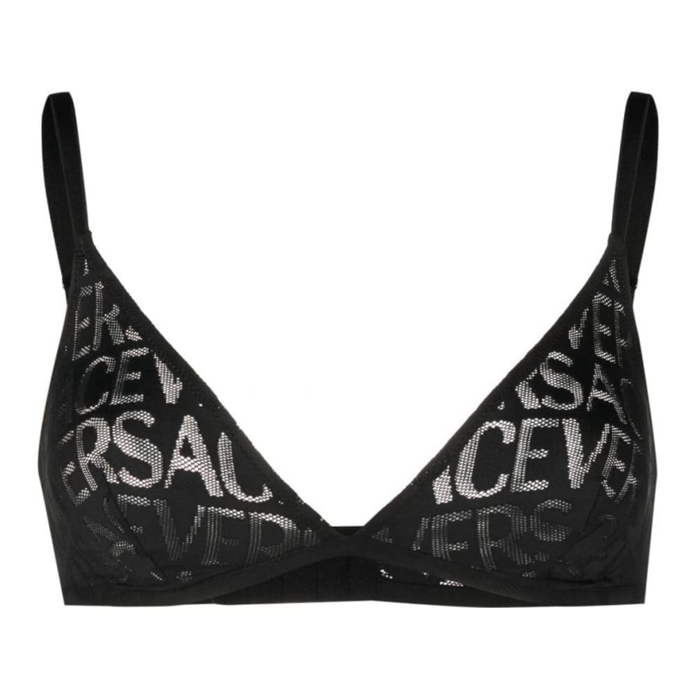Versace - Soutien-gorge triangle 'Allover Logo' pour Femmes