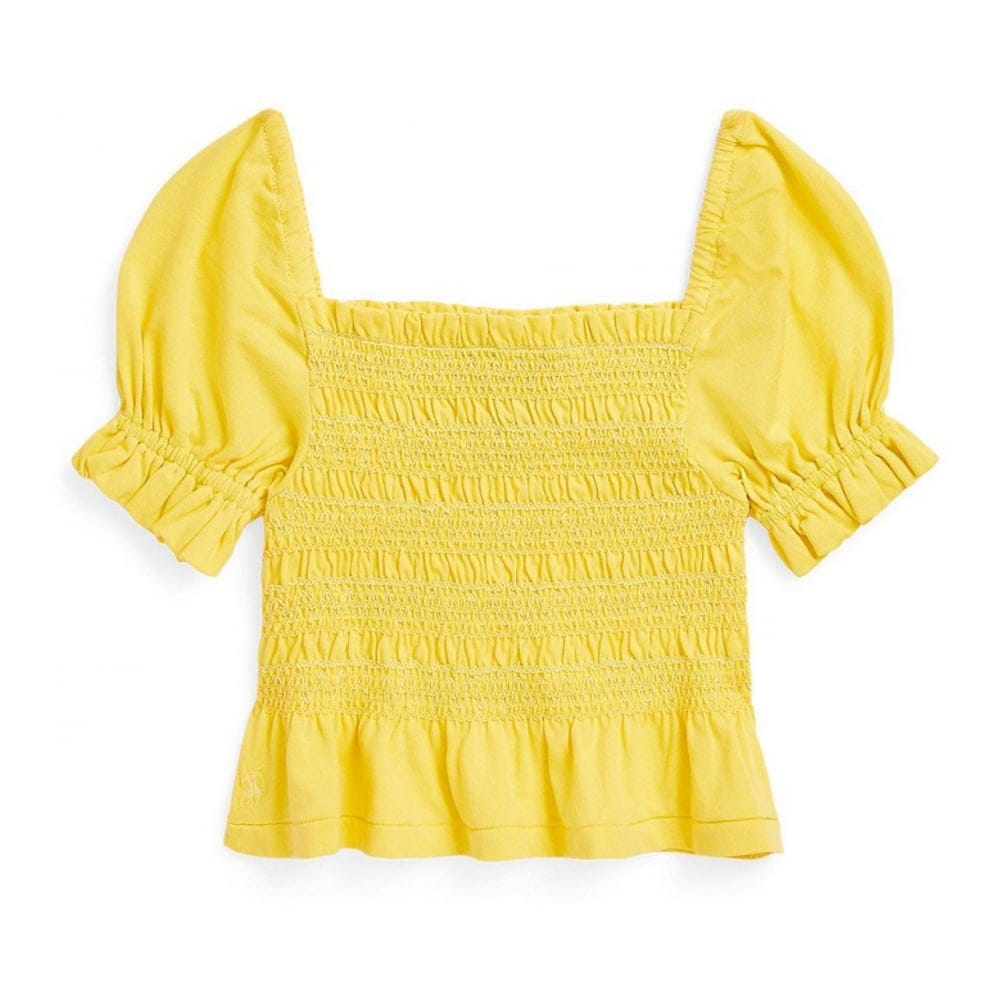 Polo ralph lauren - 'Smocked Jersey Peplum Top' pour Bambins & petites filles