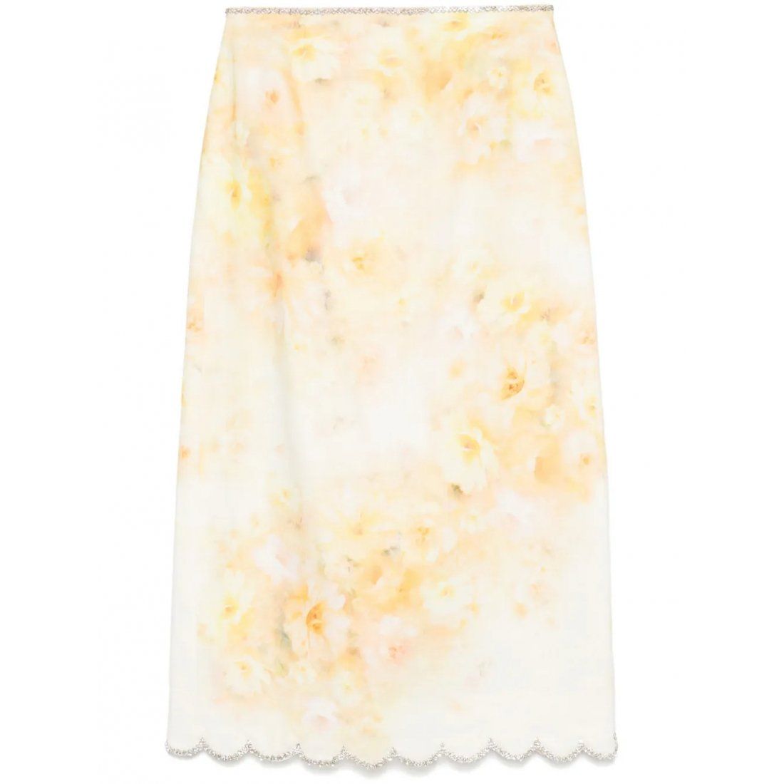 Zimmermann - Jupe Midi 'Crush Scalloped' pour Femmes