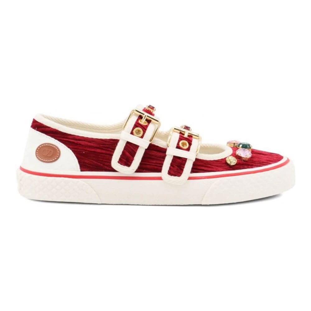 Valentino garavani - Sneakers 'Jewel-Embellished Buckle' pour Femmes