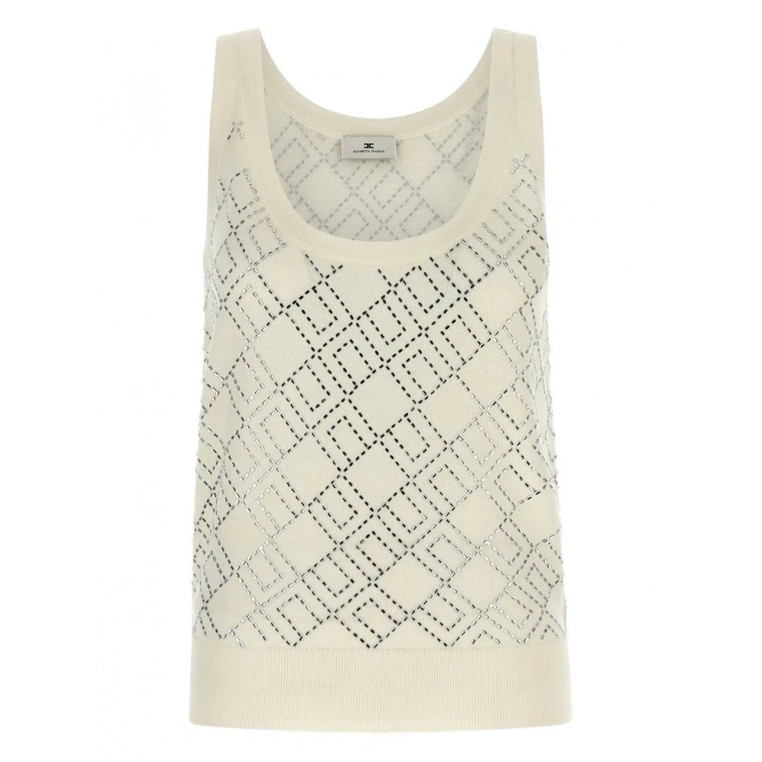 Elisabetta franchi - Débardeur 'Crystal-Embellished' pour Femmes