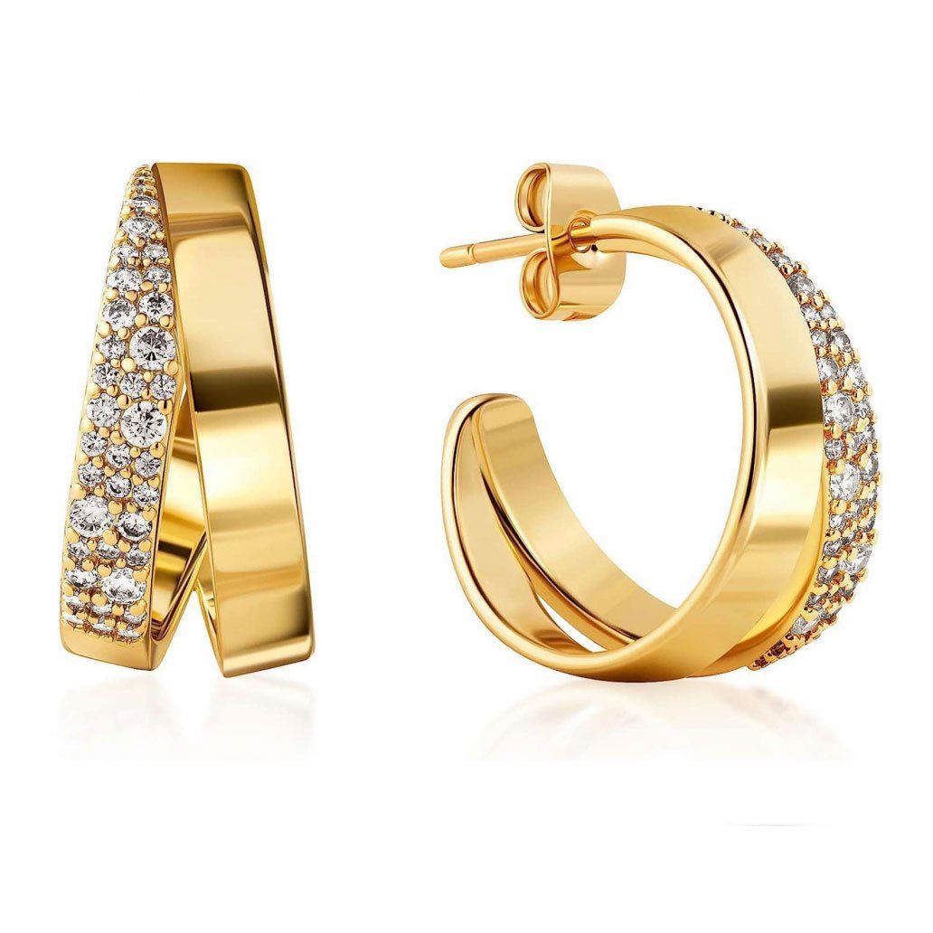 Liv Oliver - Boucles d'oreilles 'Double Layer Mini Hoop' pour Femmes