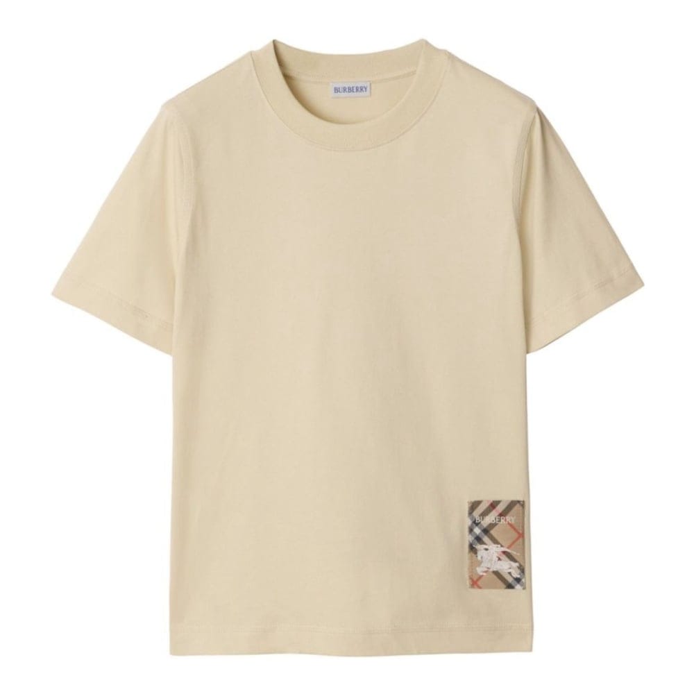 Burberry - T-shirt 'Vintage Check-Patch' pour Femmes