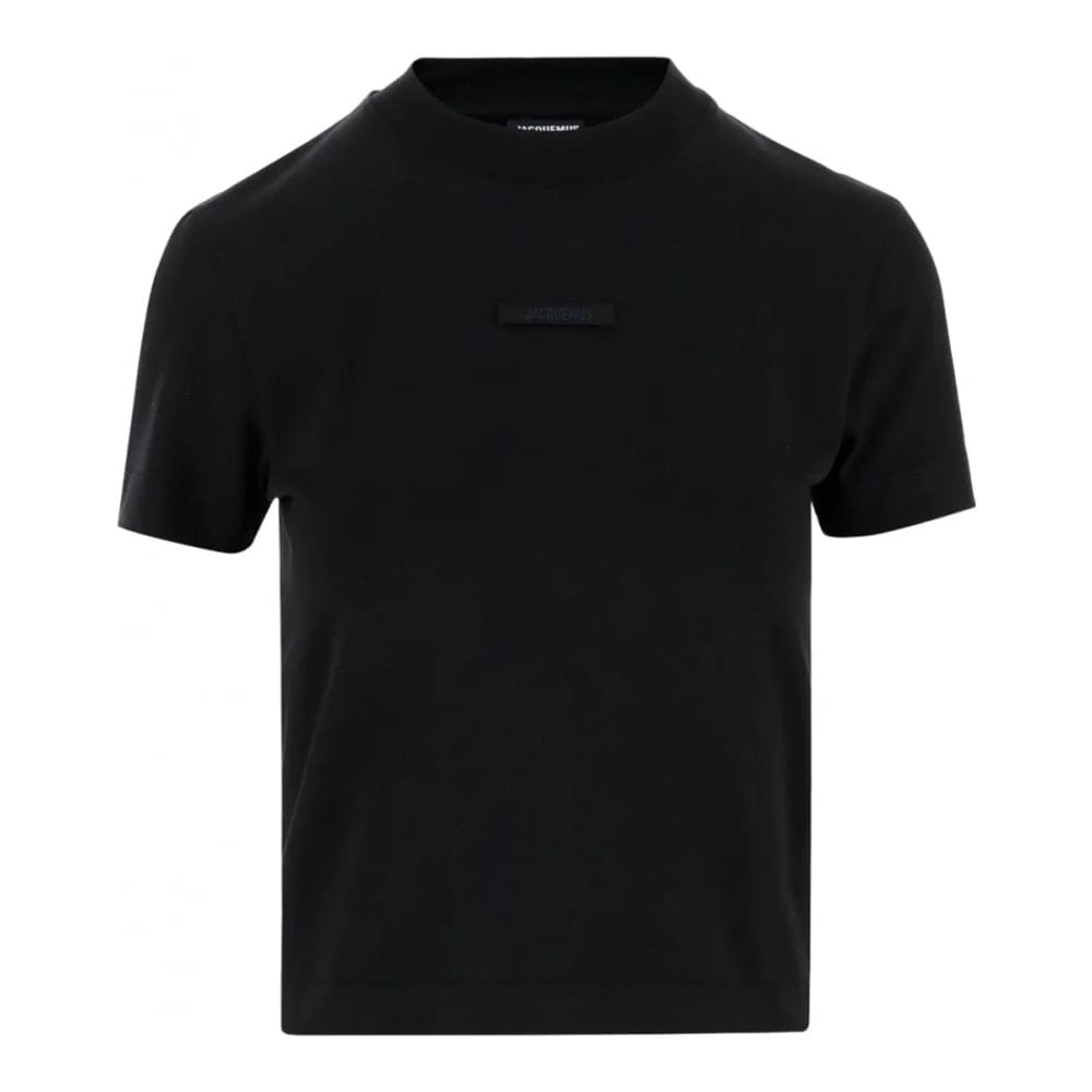 Jacquemus - T-shirt 'The Gros Grain Logo-Detail Crewneck' pour Femmes