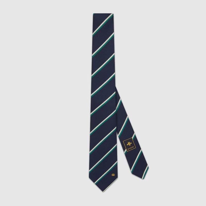 Gucci - Cravate 'Embroidered Jacquard' pour Hommes