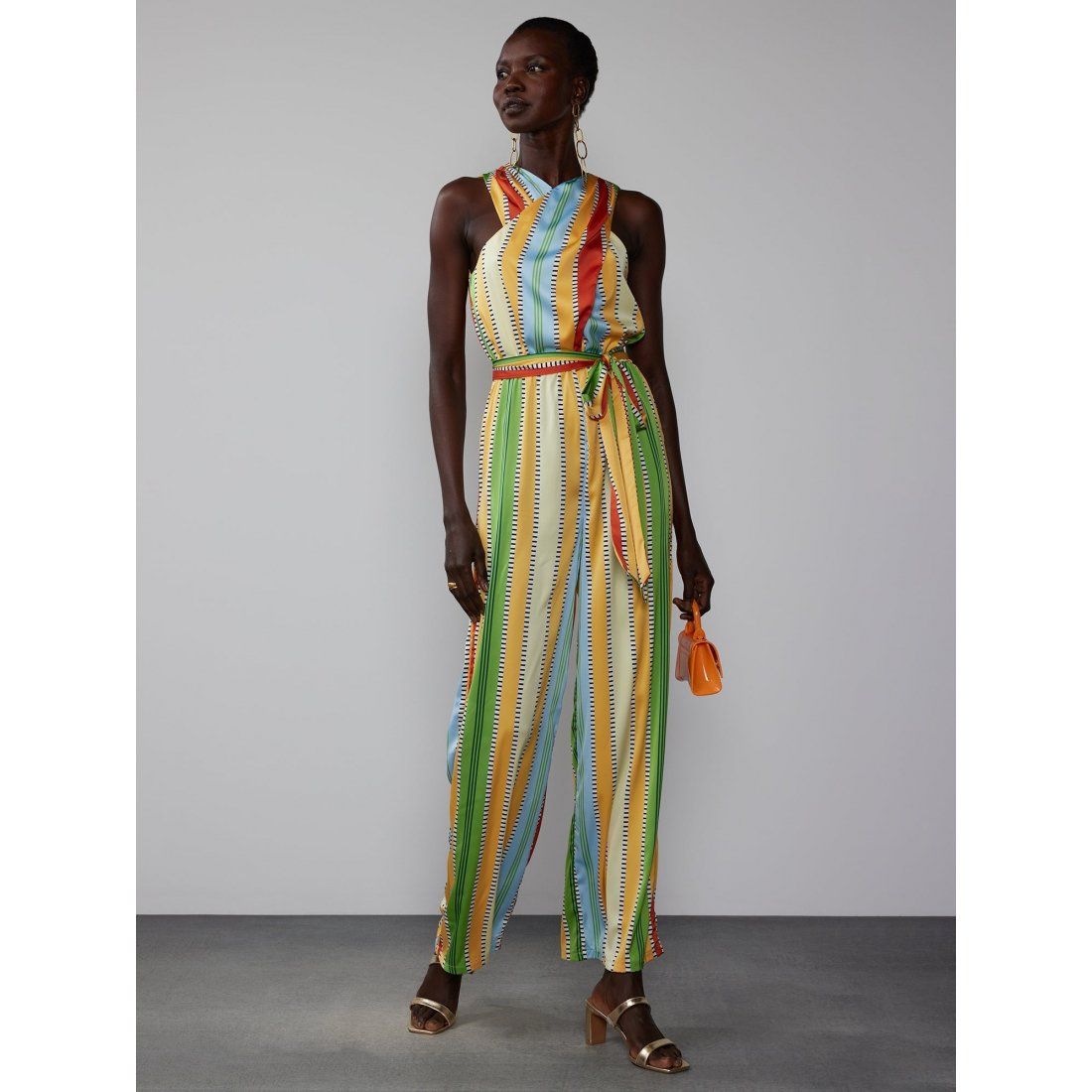 New york & company - Combinaison  'Halter Neck Multi Stripe' pour Femmes