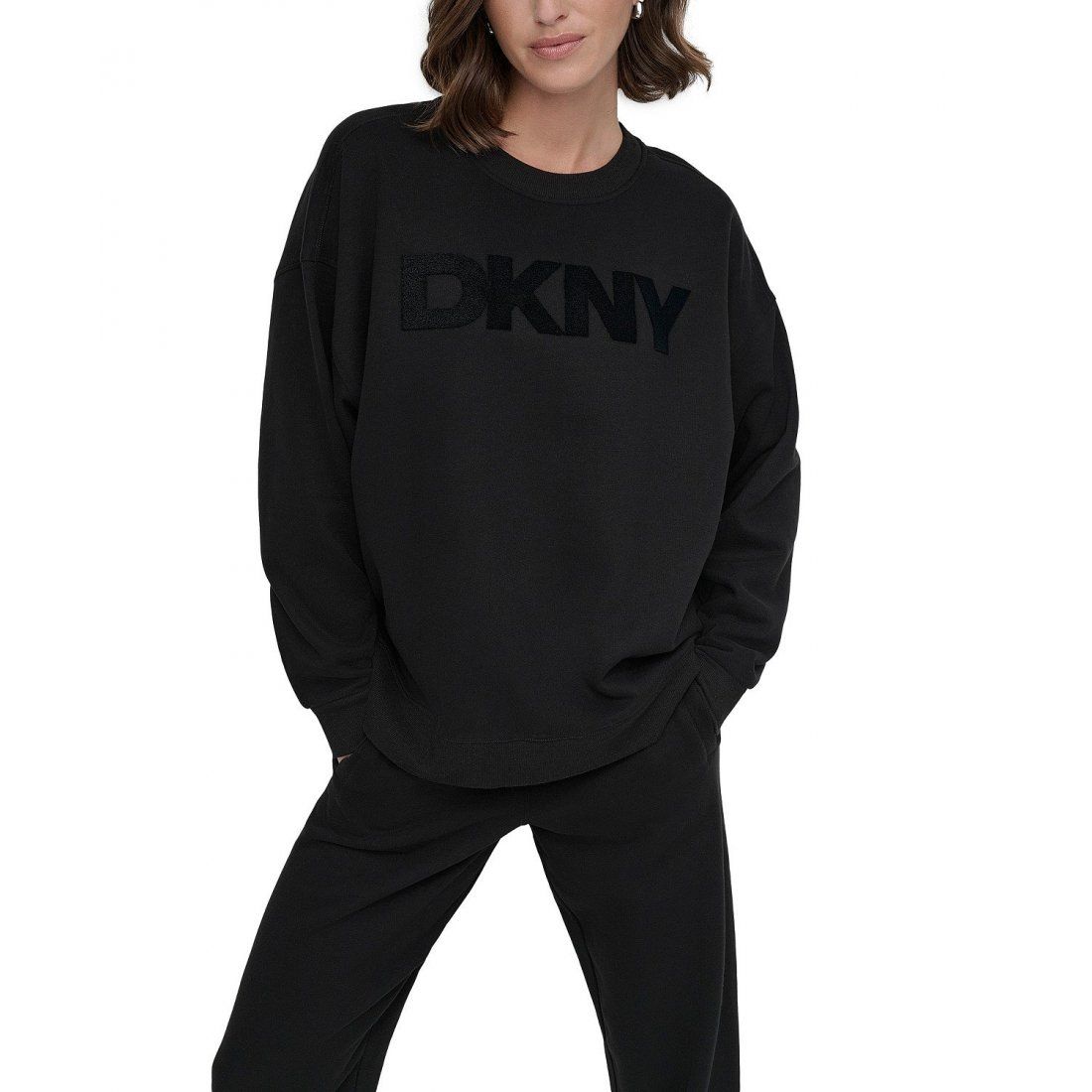 Dkny - Sweatshirt 'Velvet-Logo' pour Femmes