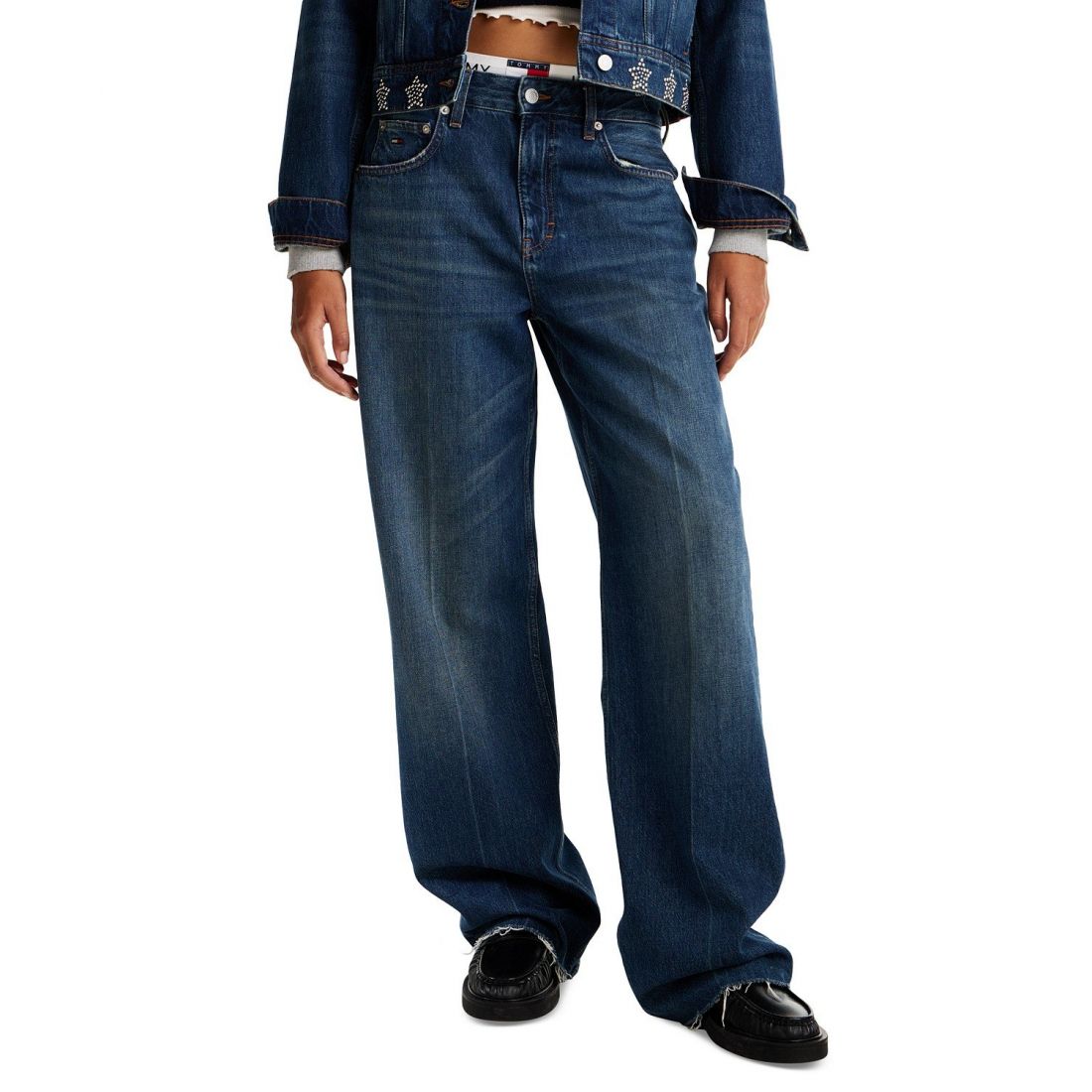 Tommy jeans - 'Mia Relaxed Star Studded Jeans' pour Femmes