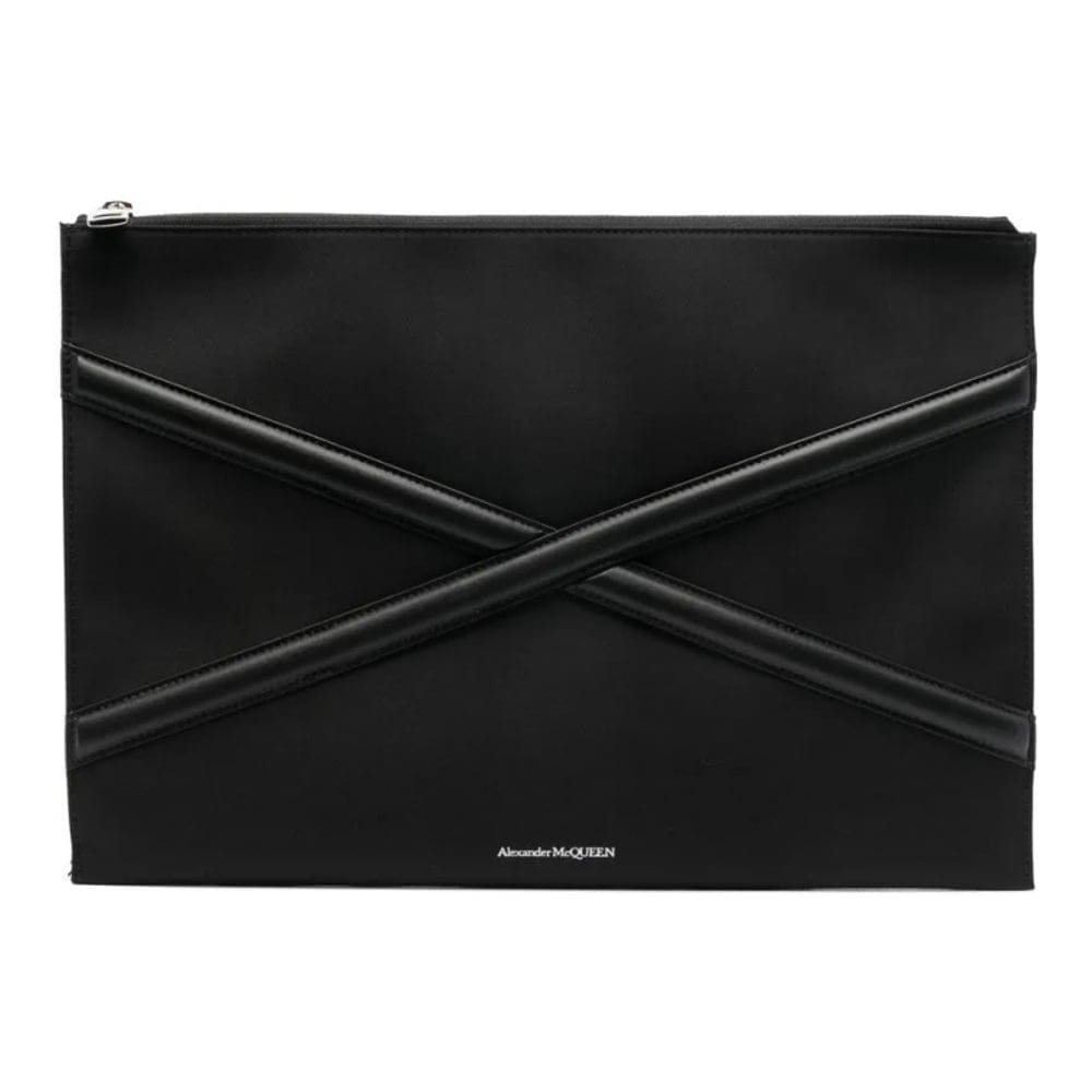 Alexander mcqueen - Pochette 'Harness Logo-Print' pour Hommes