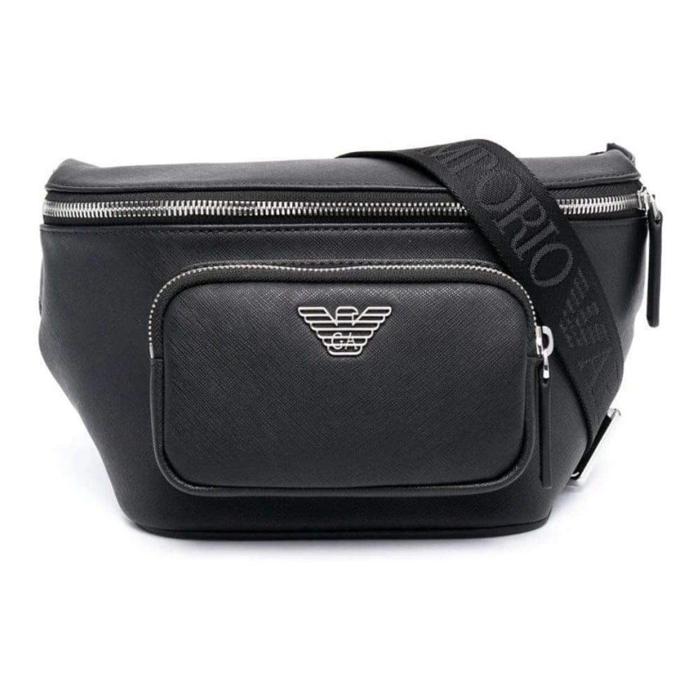 Emporio armani - "Sac ceinture 'Logo-Plaque' pour Hommes"-0