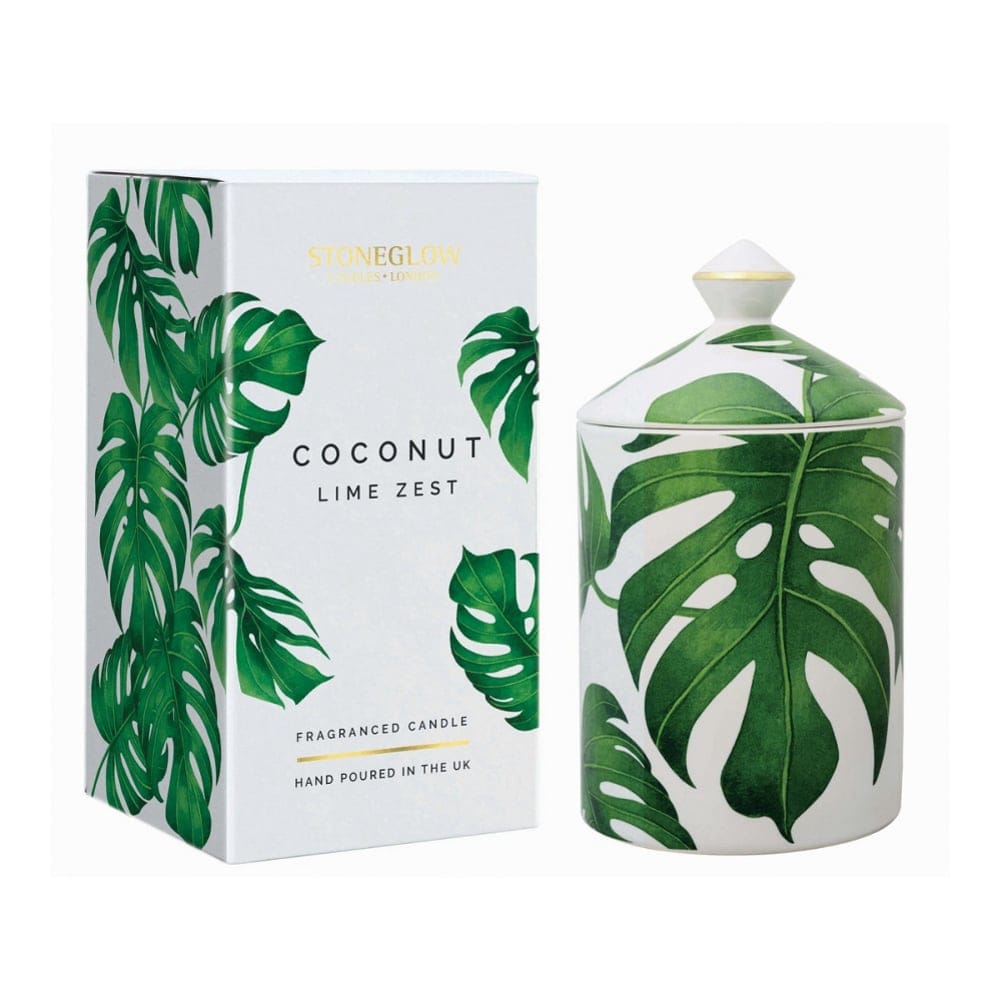 StoneGlow - Bougie parfumée 'Coconut Lime Zest' - 300 g