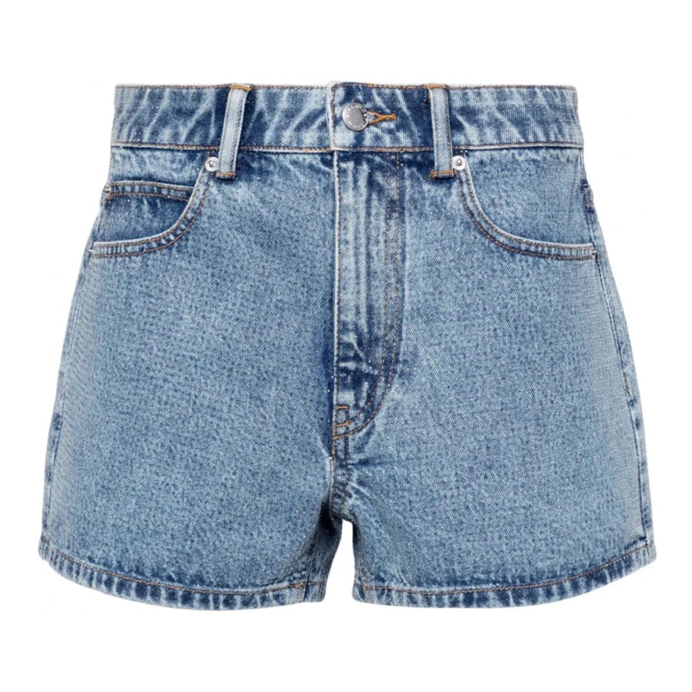 Alexander wang - Short en jean 'Shorty Embellished' pour Femmes