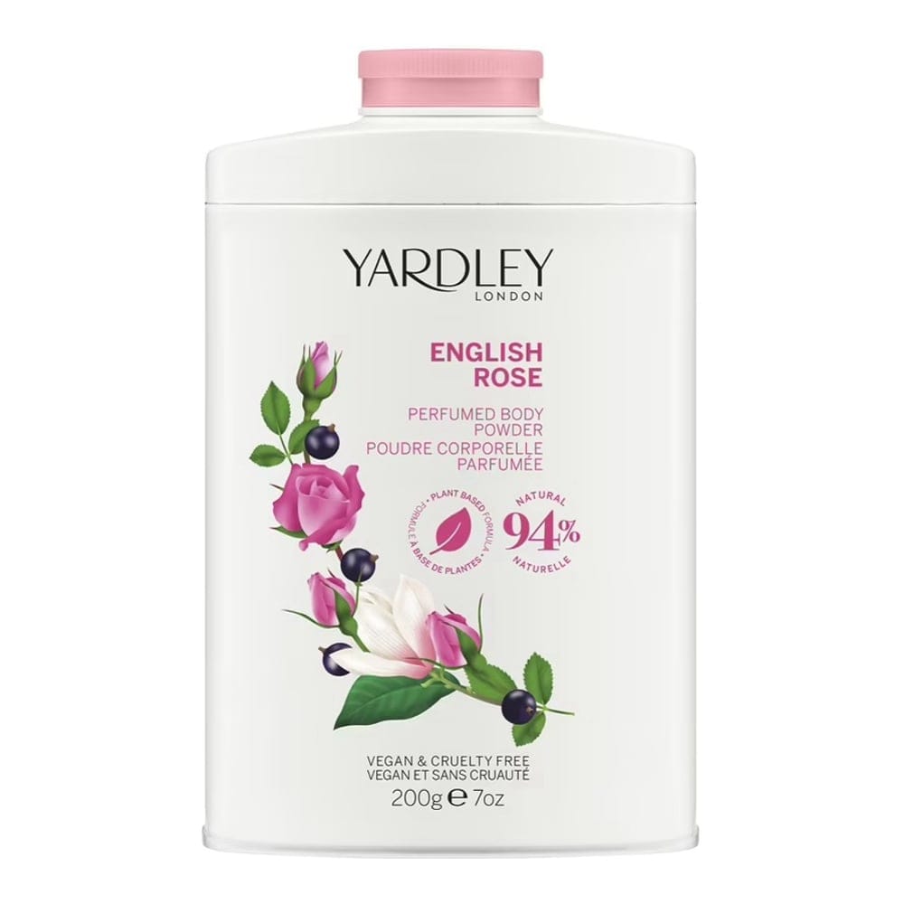 Yardley - Talc parfumé 'English Rose' - 200 g
