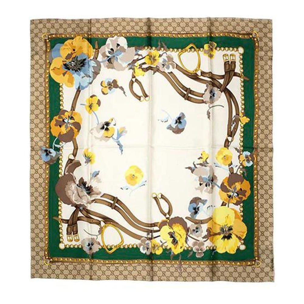 Gucci - Foulard en soie 'Flora' pour Femmes