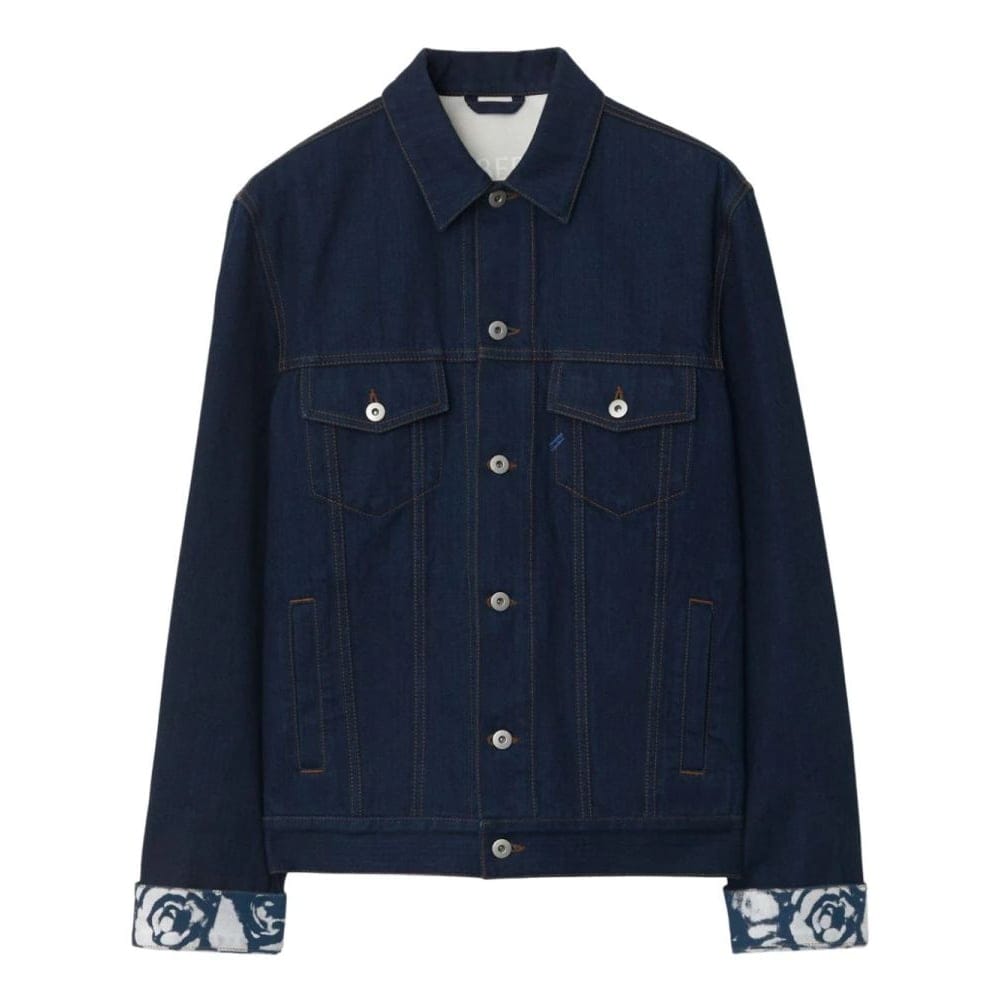 Burberry - Veste en jeans 'Logo-Patch' pour Hommes