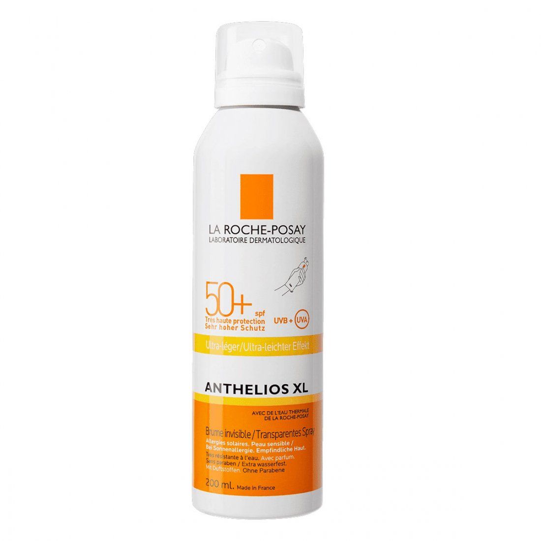 La Roche-Posay - Spray Corps 'Anthelios XL Ultra-Lègere SPF50+' - 200 ml