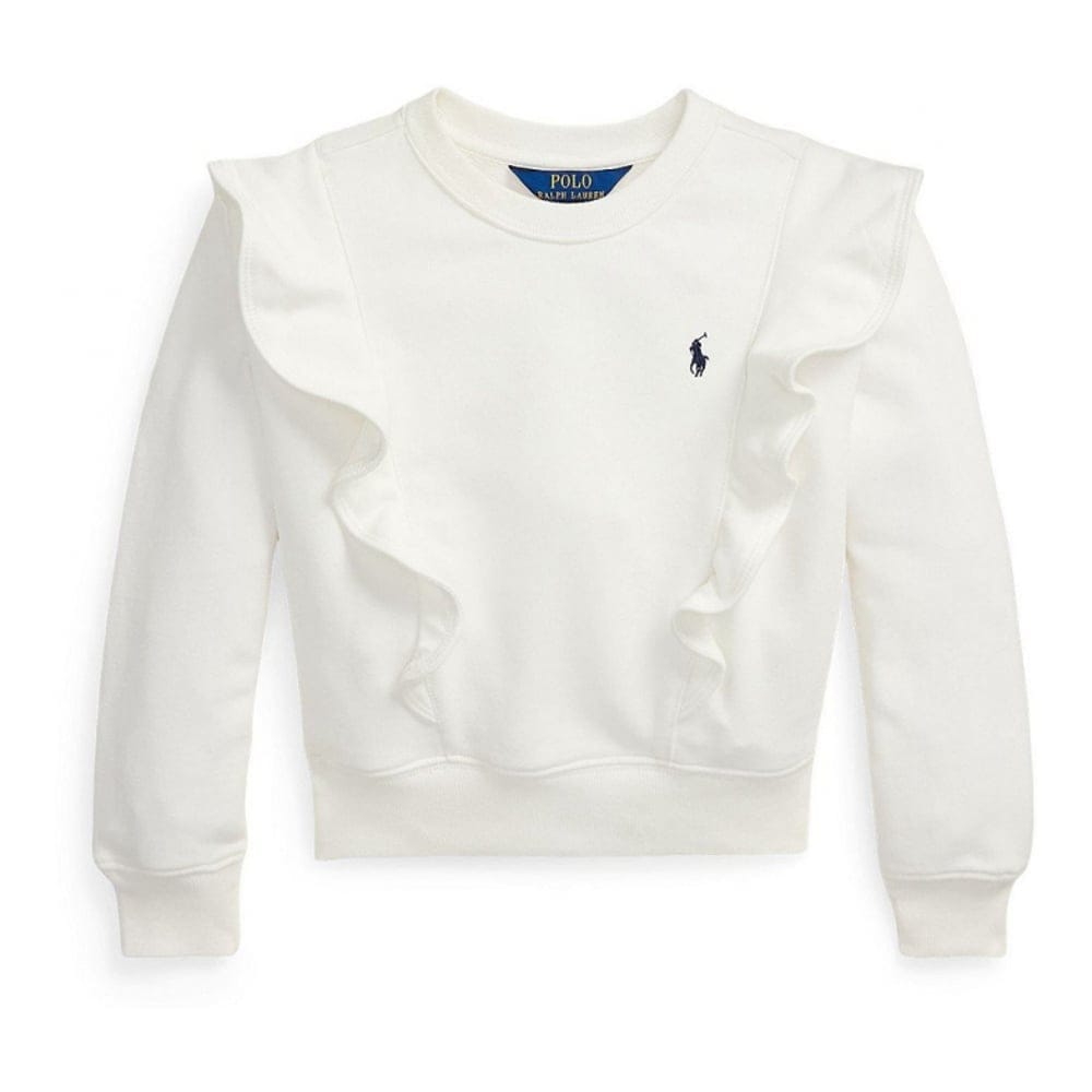 Polo ralph lauren - 'Ruffled French Terry Sweatshirt' pour Bambins & petites filles