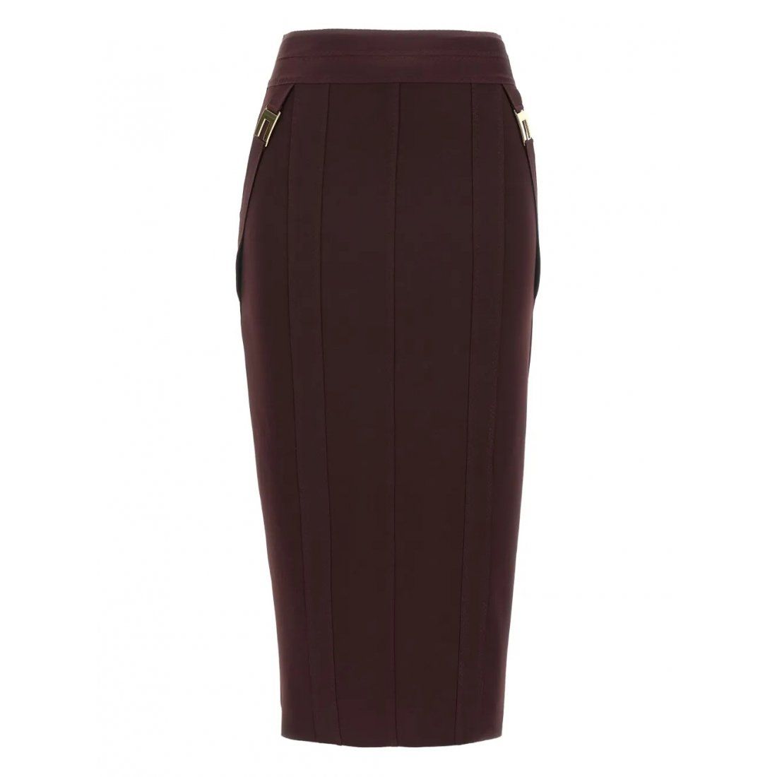 Elisabetta franchi - Jupe Midi 'Logo-Detail' pour Femmes