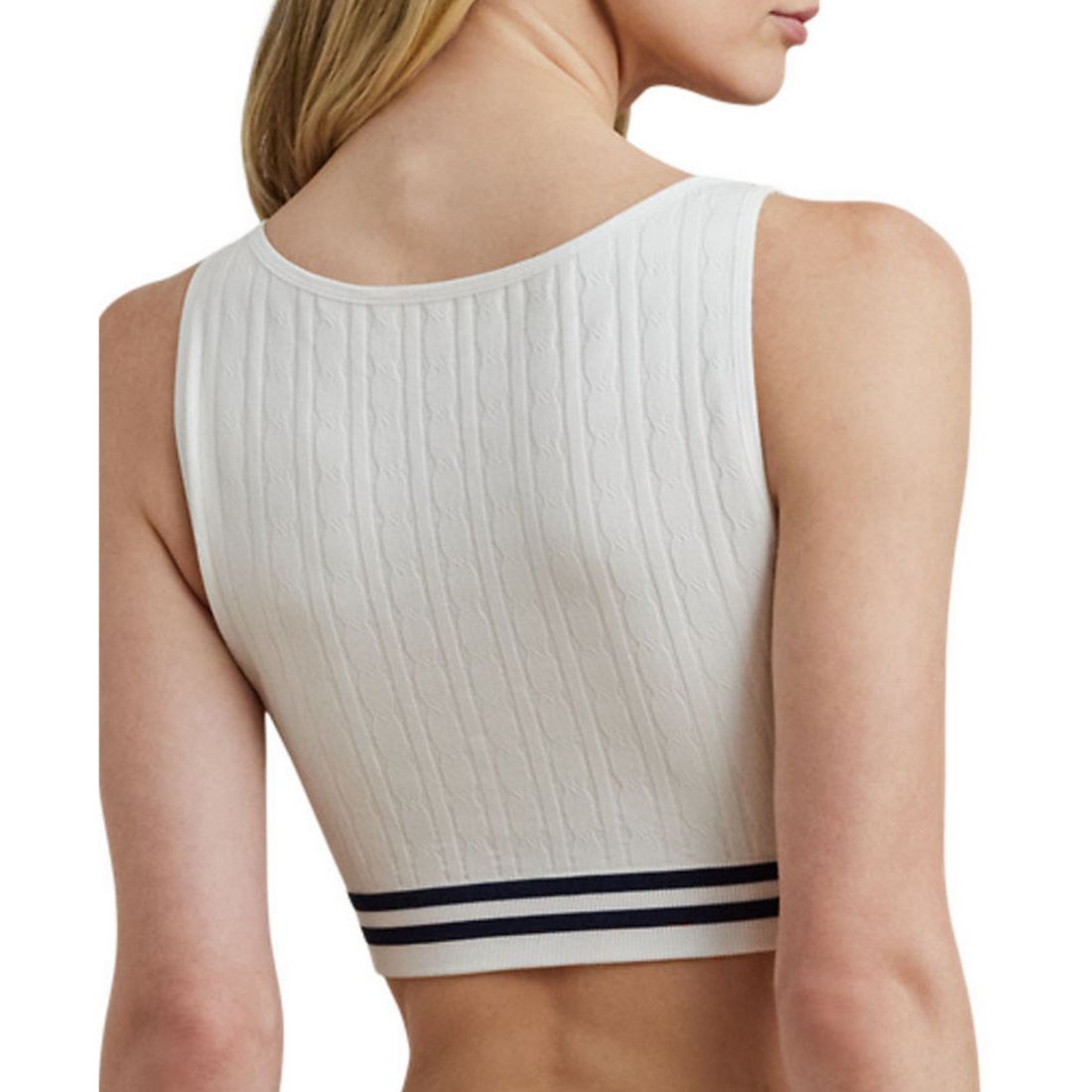 Lauren ralph lauren - Bralette 'Cricket Cable-Texture Longline' pour Femmes