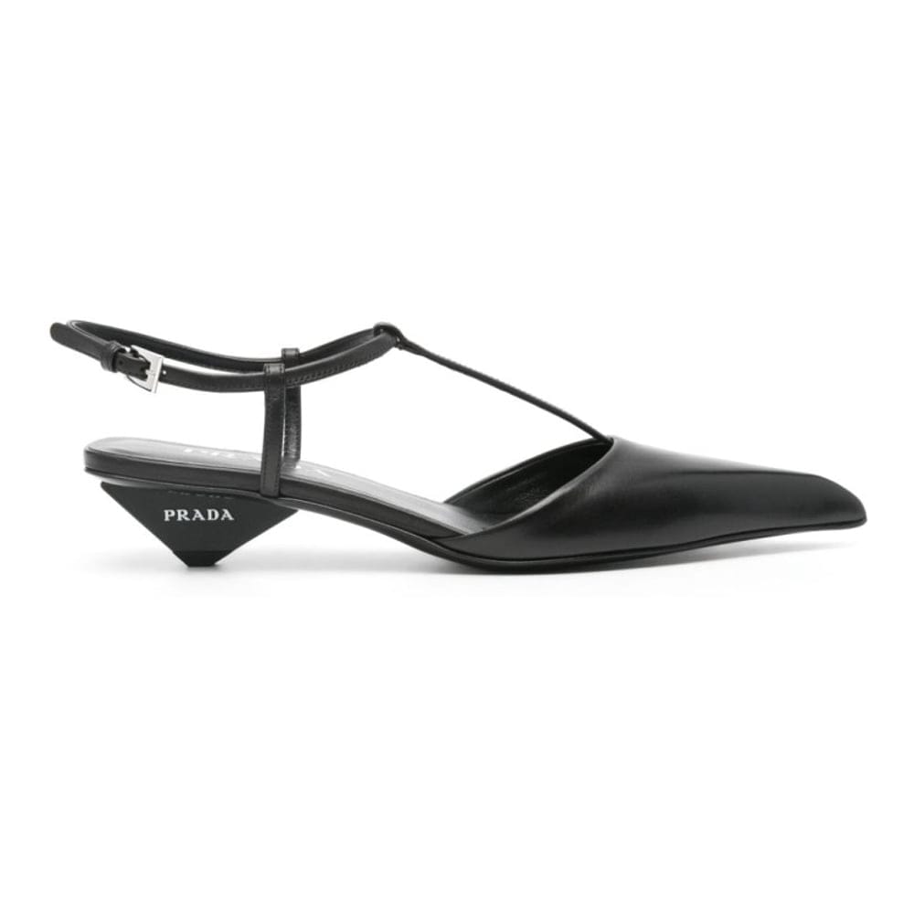 Prada - Escarpins 'Decolette Point Toe T-Bar' pour Femmes