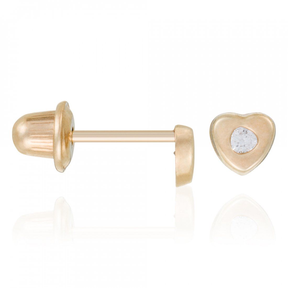 L'instant d'or - Boucles d'oreilles 'Cœur Véritable' pour Filles