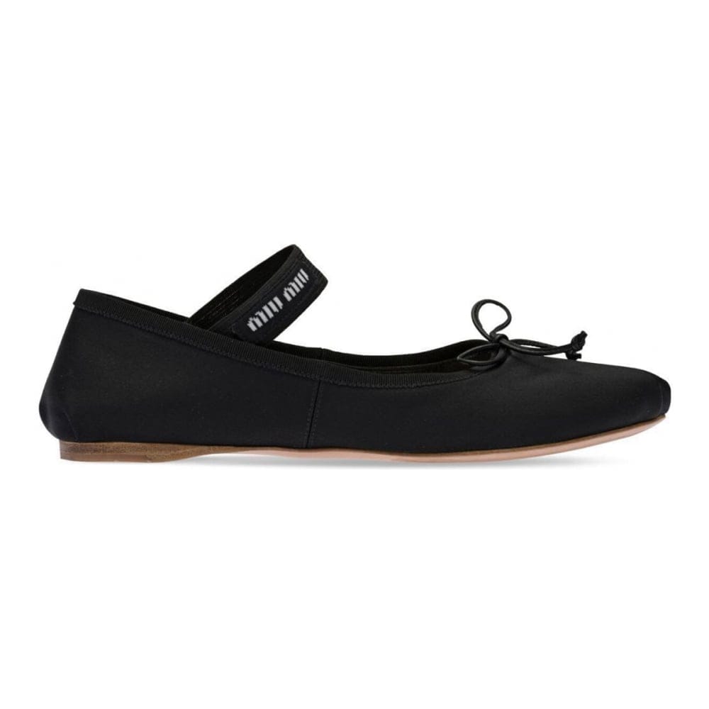 Miu miu - Ballerines 'Logo Strap' pour Femmes