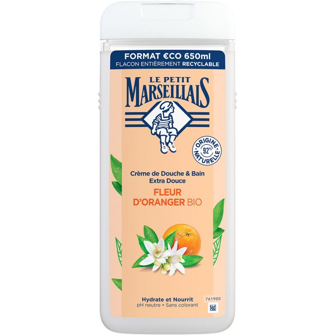 Le petit marseillais - Gel Douche 'Fleur D'Oranger Bio' - 650 ml