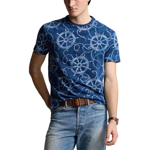 Polo ralph lauren - 'Classic Fit Nautical Jersey T-Shirt' pour Hommes