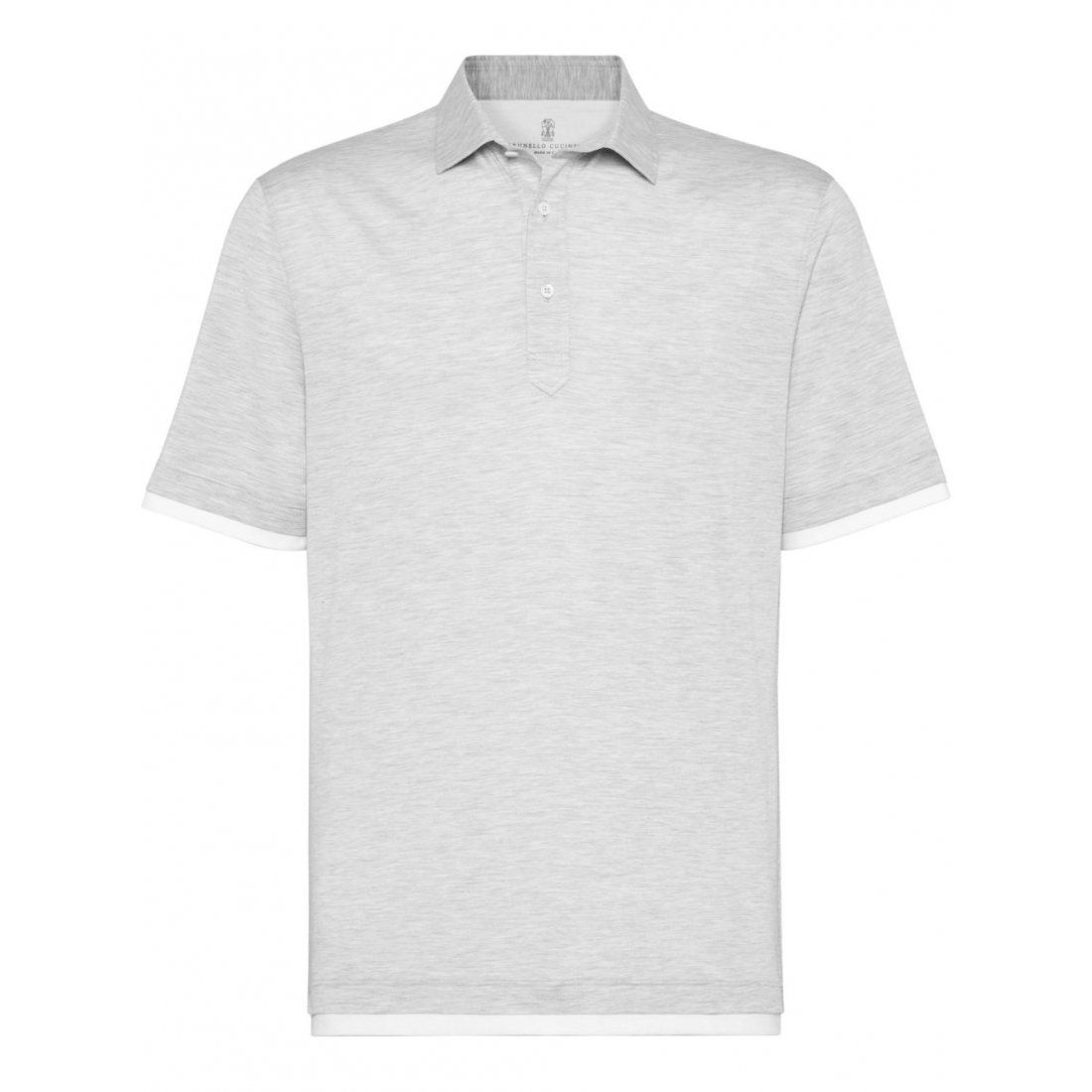 Brunello cucinelli - Polo 'Button-Fastening' pour Hommes