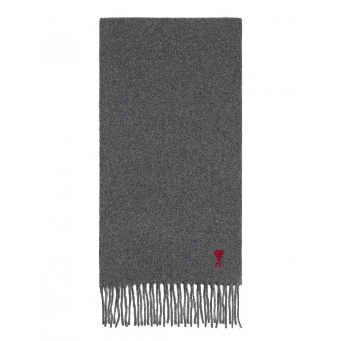 Ami paris - Écharpe en laine 'Ami De Coeur Monogram-Motif' pour Hommes