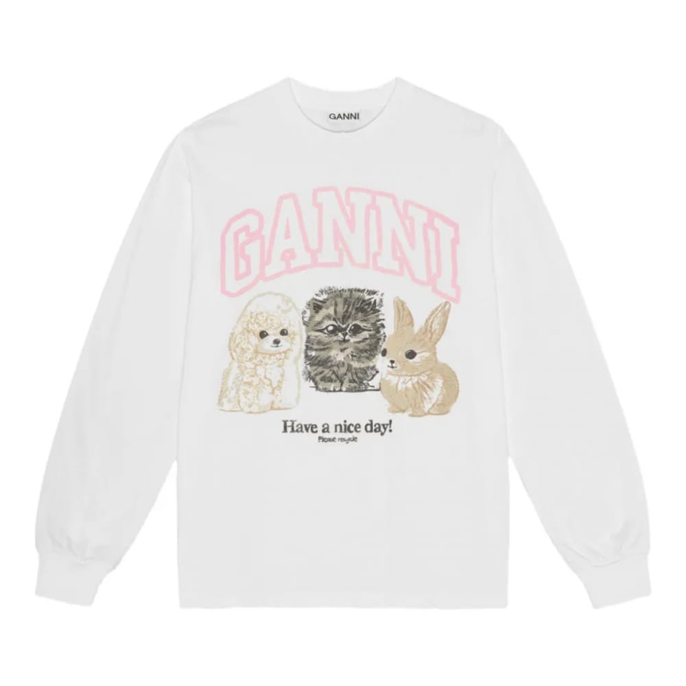 Ganni - Sweatshirt 'Logo-Print' pour Femmes