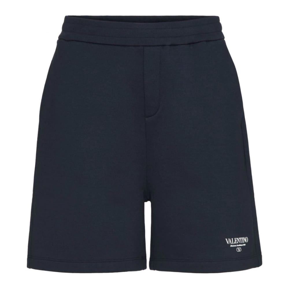 Valentino - Short 'Logo-Print' pour Hommes