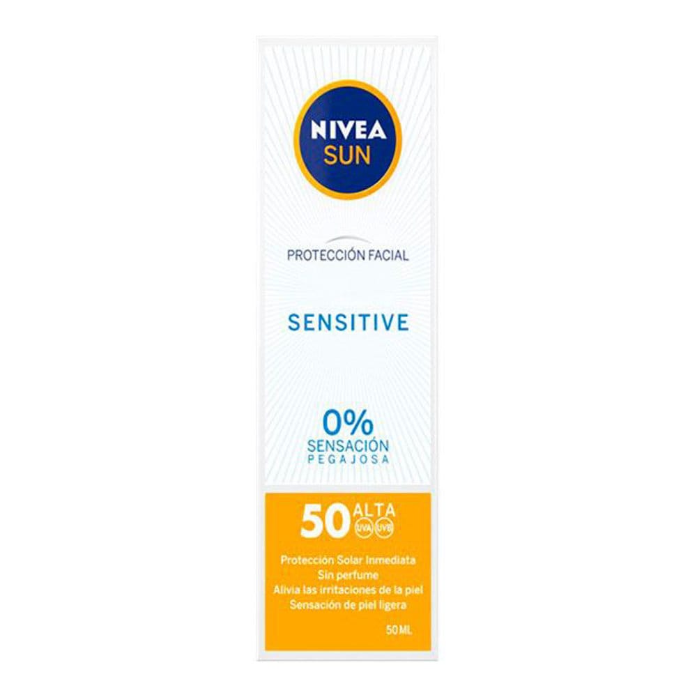 Nivea - Crème solaire pour le visage 'Sensitive SPF50' - Peaux sensibles, 50 ml