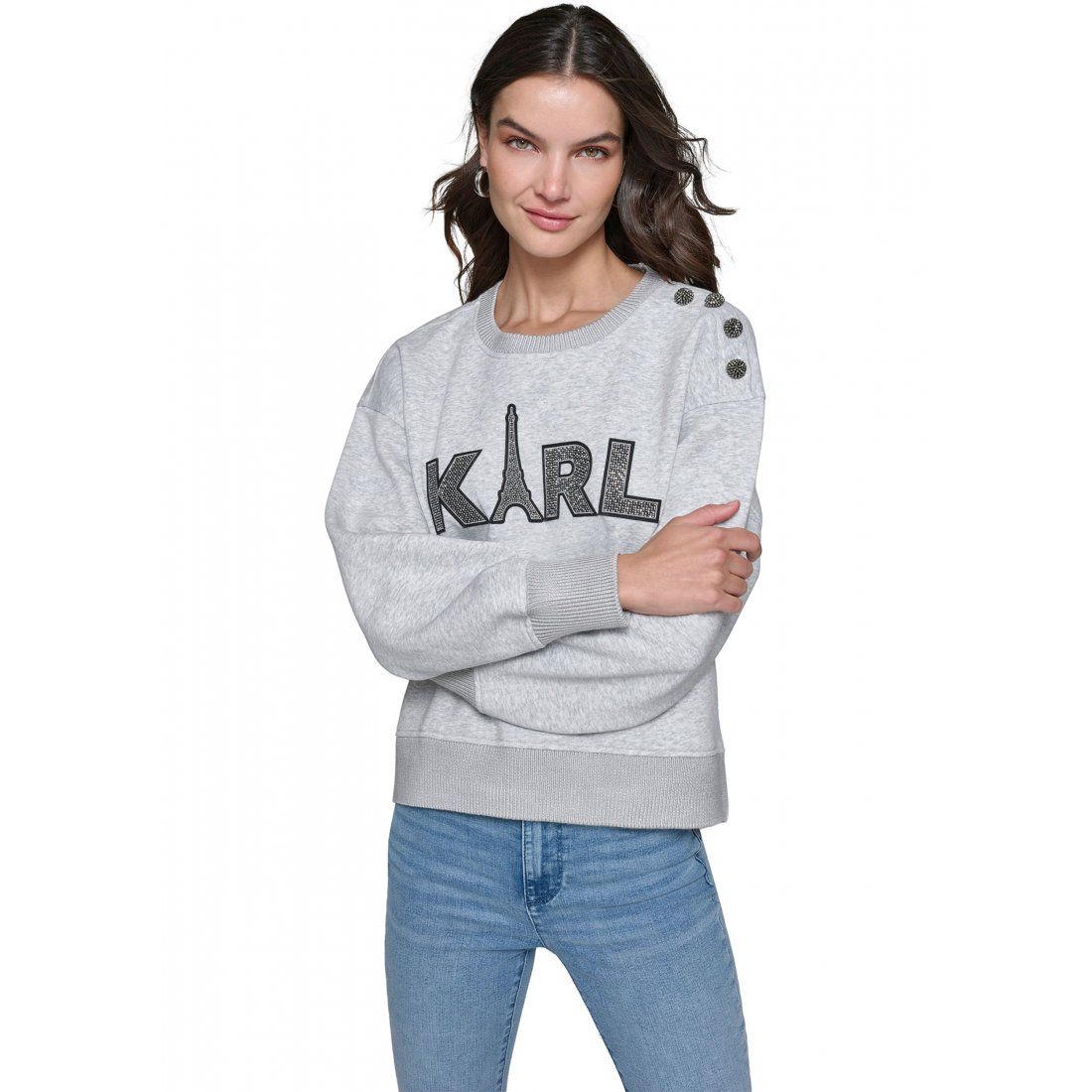 Karl lagerfeld paris - Sweatshirt 'Logo Graphic' pour Femmes
