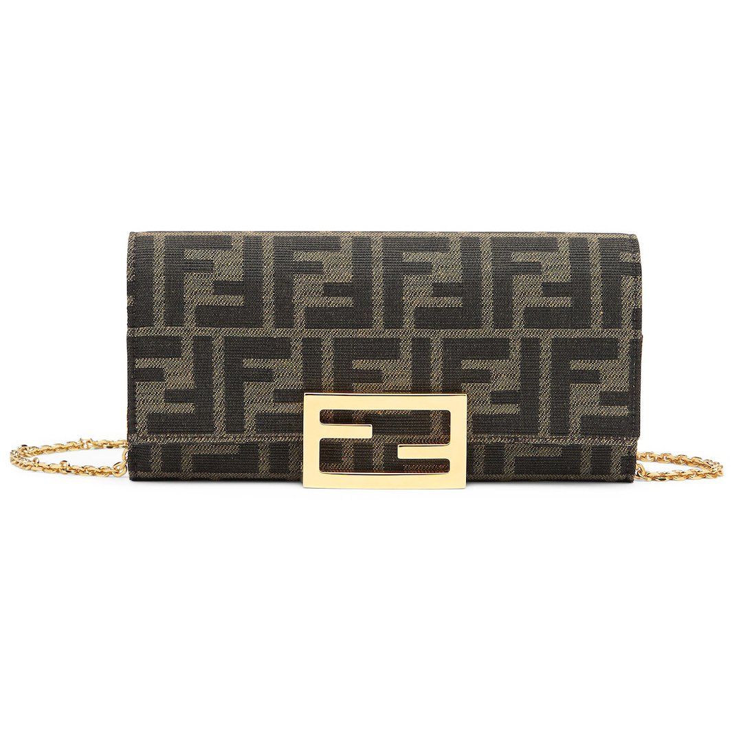 Fendi - Portefeuille avec chaîne 'Continental' pour Femmes