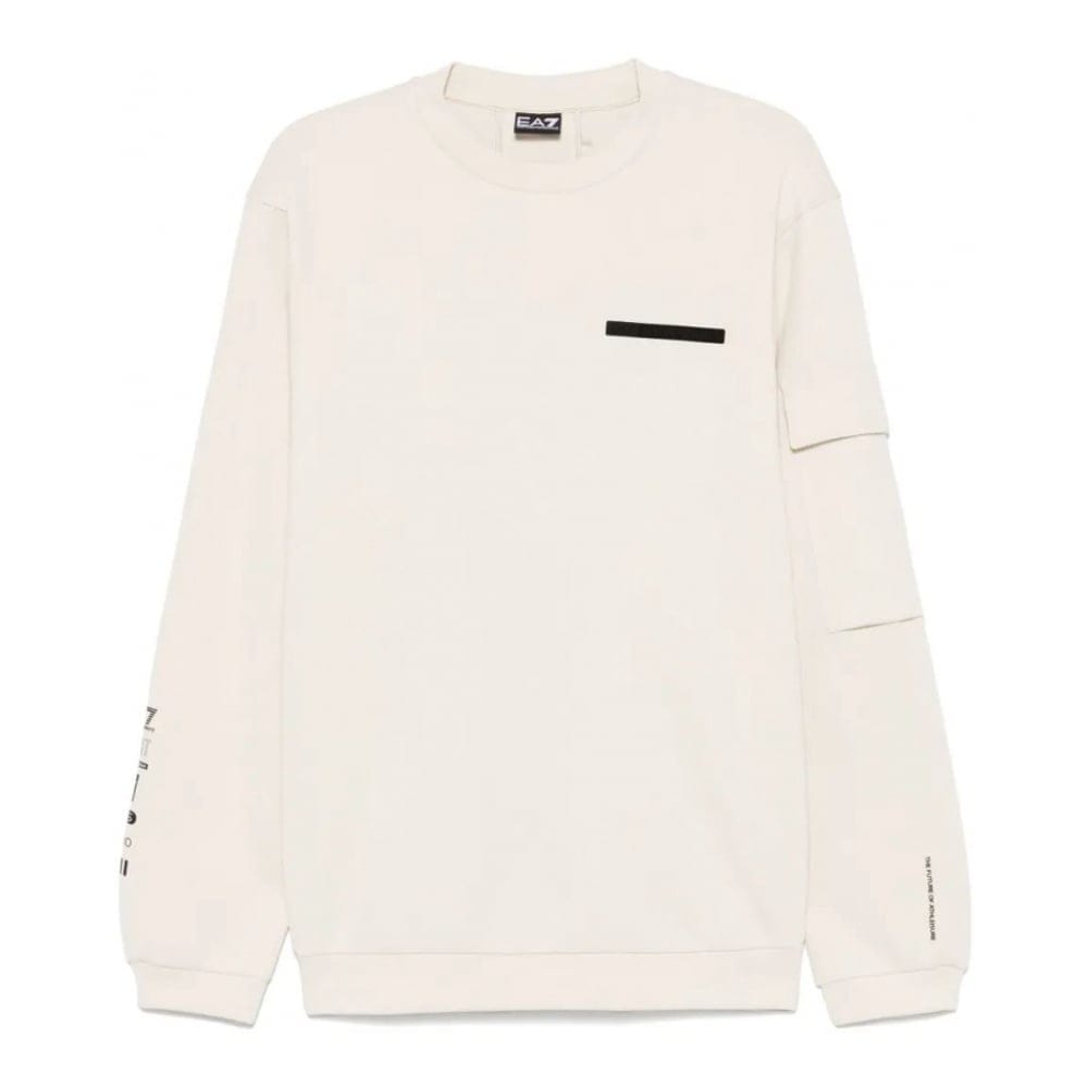 Ea7 emporio armani - "Sweatshirt 'Rubberised Logo-Print' pour Hommes"-M