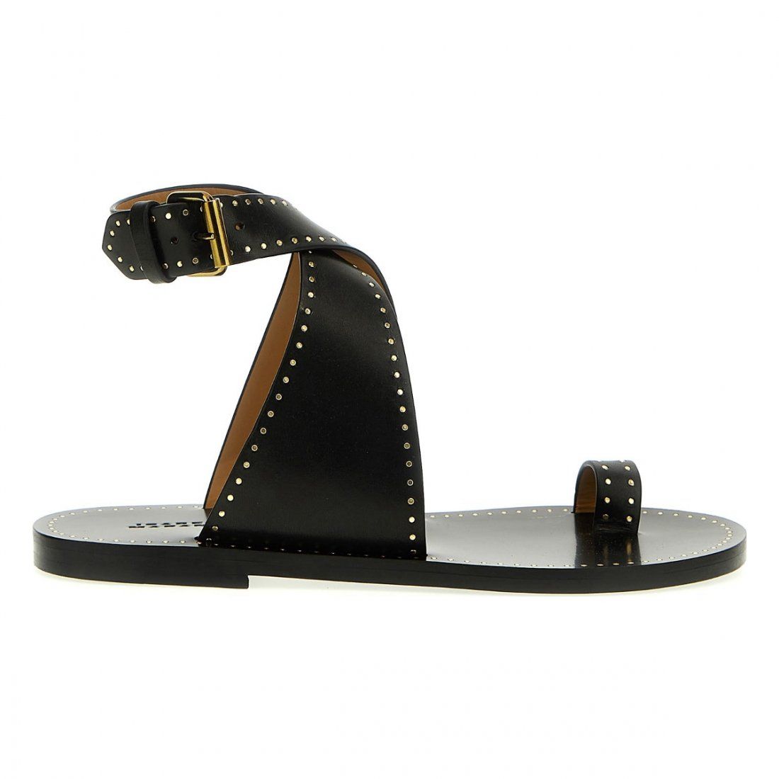 Isabel marant - Sandales plates 'Cross-Strap Studded' pour Femmes