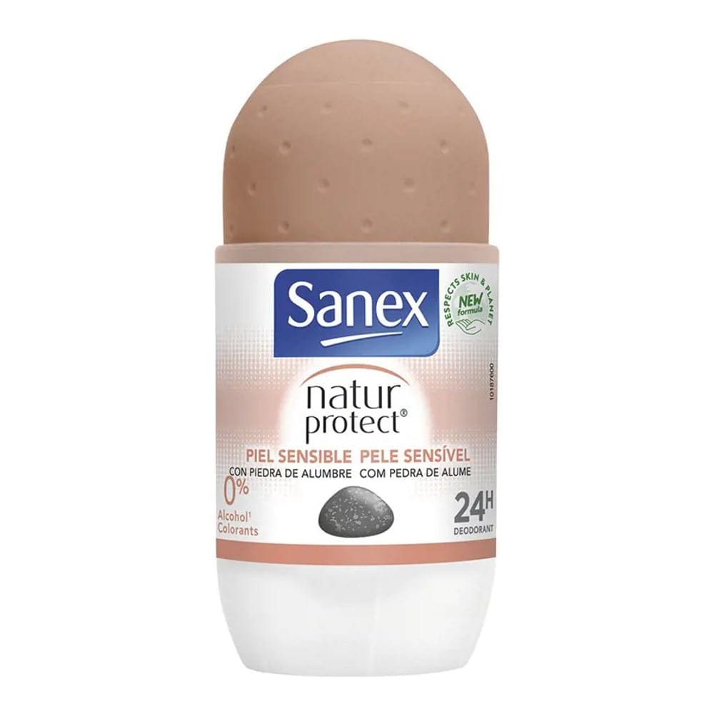Sanex - Déodorant Roll On 'Natur Protect 0% Sensitive Alume Stone' - 50 ml