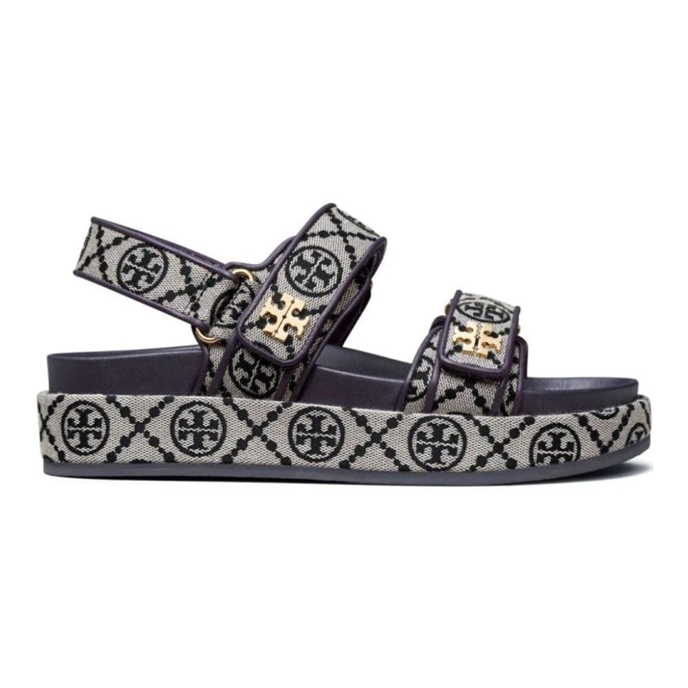 Tory Burch - Sandales à semelle plateforme 'Kira Sport Monogram' pour Femmes