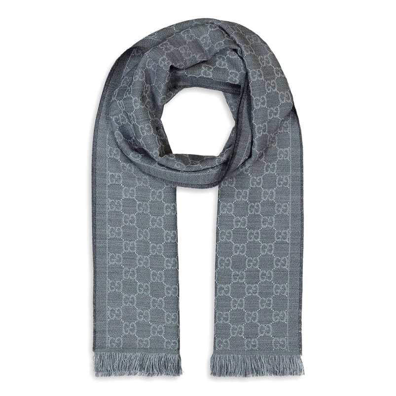 Gucci - Écharpe en laine 'Monogram' pour Hommes