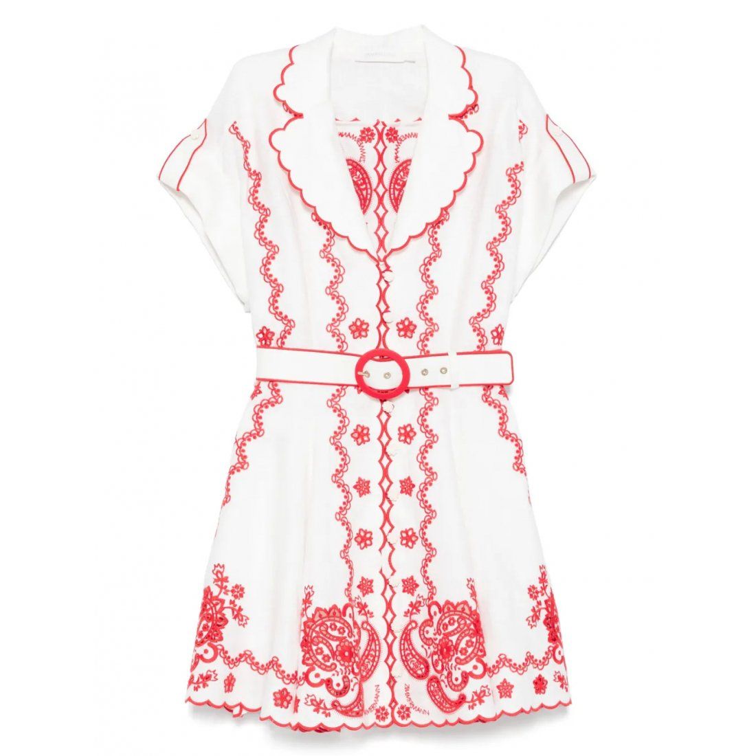 Zimmermann - Robe mini 'Lucky Embroidered' pour Femmes