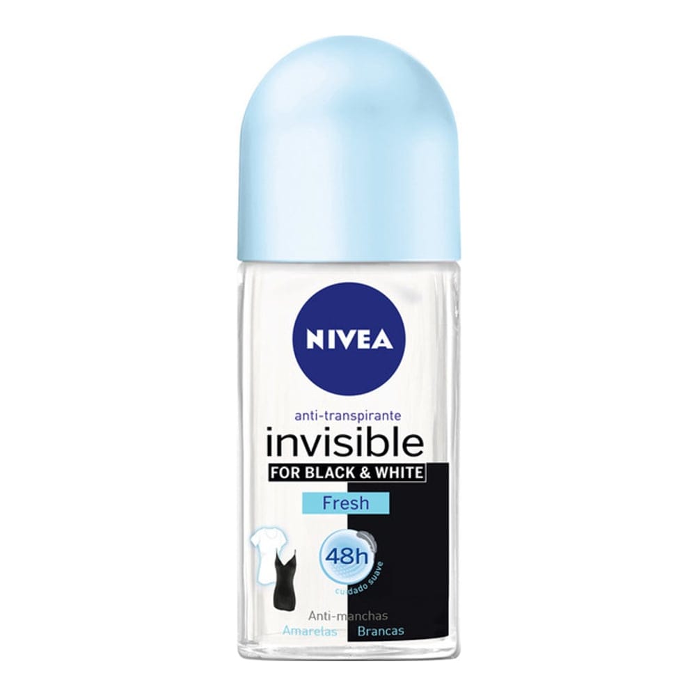 Nivea - Déodorant Roll On 'Black & White Invisible Fresh' - 50 ml