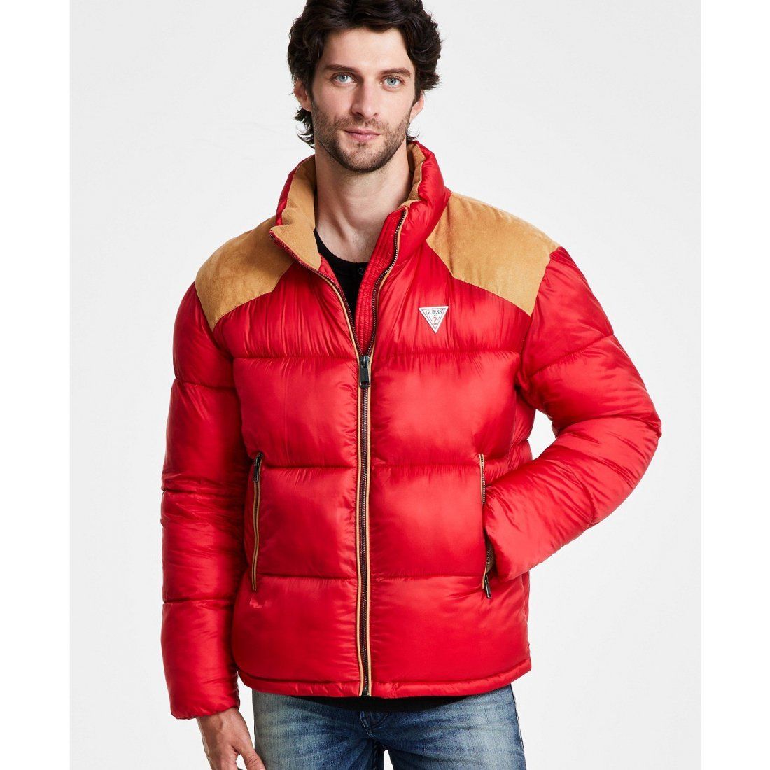 Guess - Veste matelassée 'Larry Fabric Block' pour Hommes