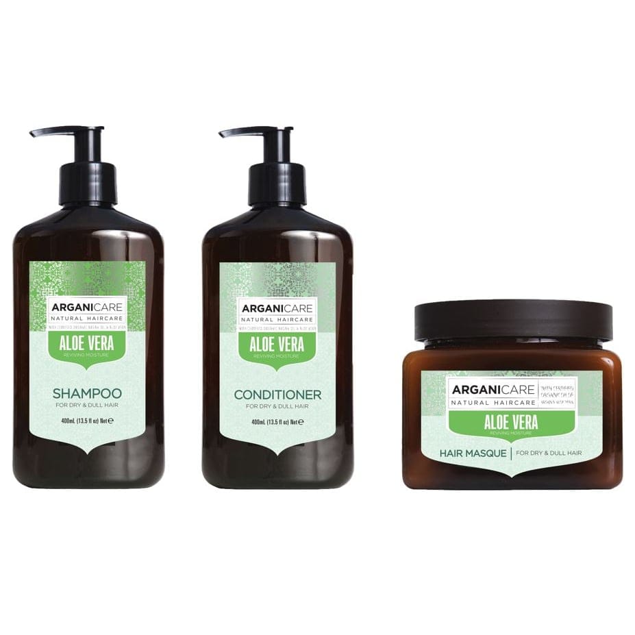 Arganicare - 'Shampoing Régulateur de Sébum + Après-shampoing Hydratant + Masque Hydratant' - 3 Pièces