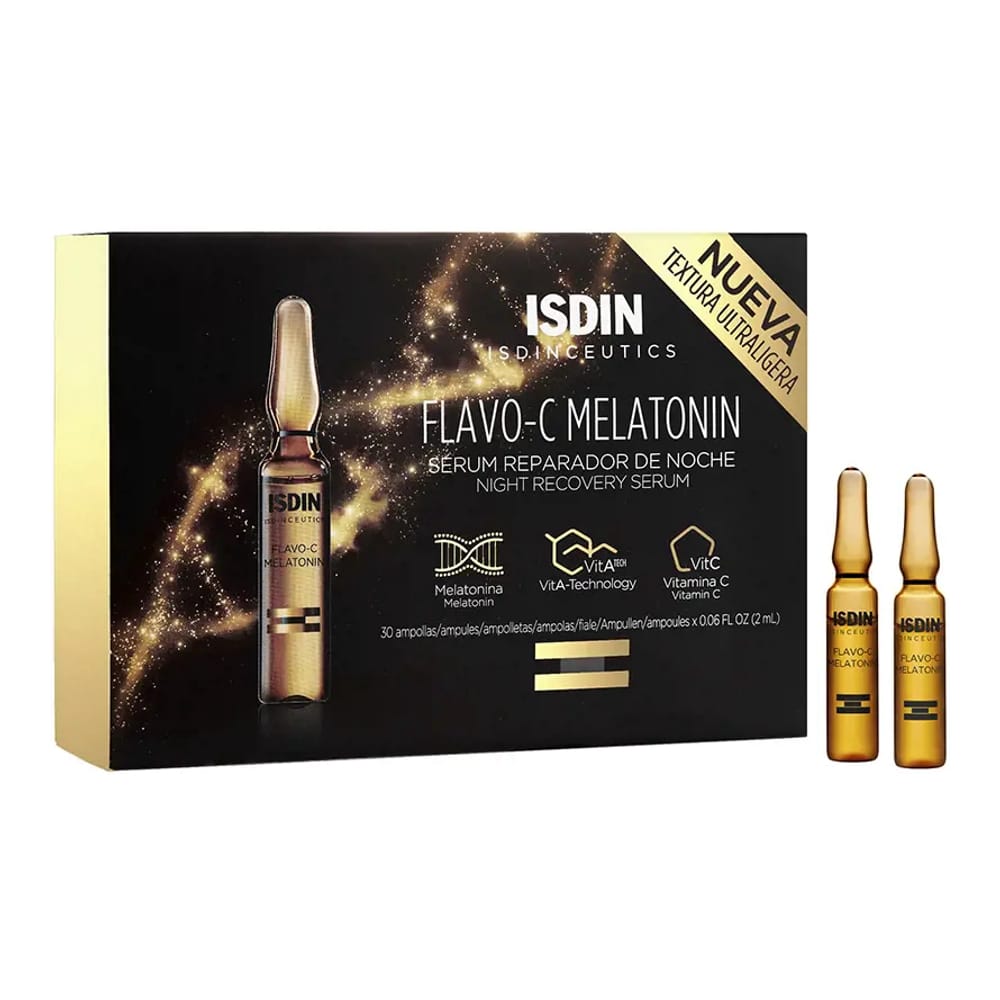 ISDIN - Sérum de nuit 'Isdinceutics Flavo-C Melatonin' - 30 Ampoules, 2 ml