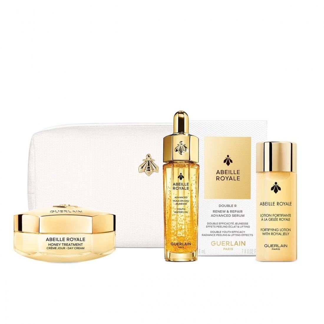Guerlain - Set de soins anti-âge 'Abeille Royale Anti-Aging Ritual — Honey Treatment Day' - 5 Pièces