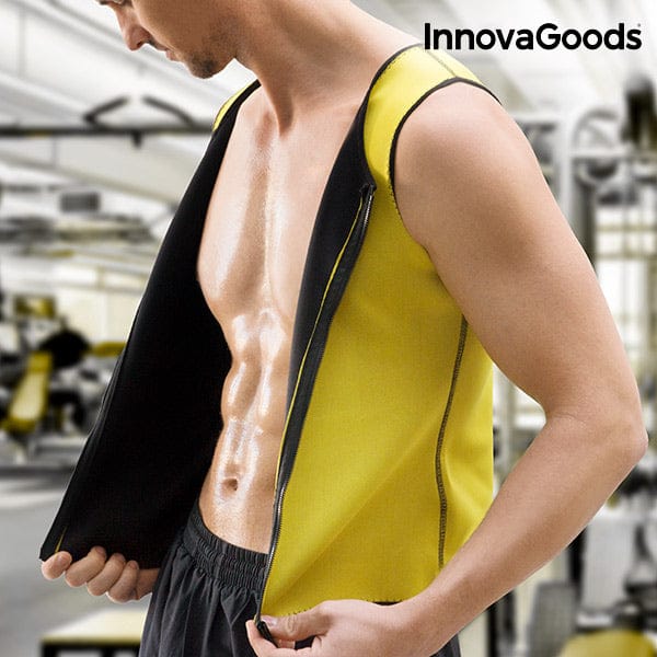 Innovagoods - Gilet de sport avec effet sauna pour homme Sport Fitness L