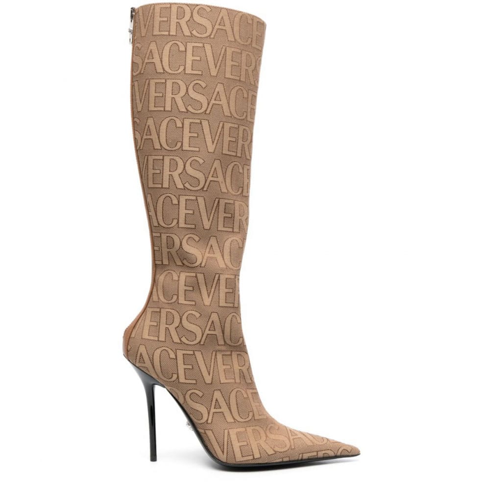 Versace - Bottes 'Allover Logo' pour Femmes