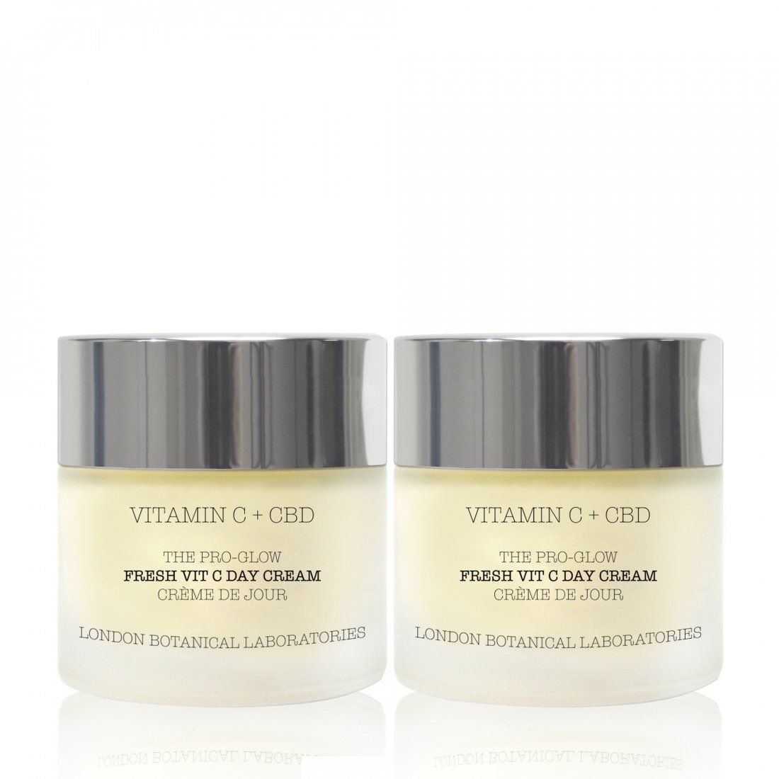 London botanical laboratories - Crème de jour 'Vitamin C + CBD | The Pro-Glow Fresh Vit C' - 50 ml, 2 Pièces
